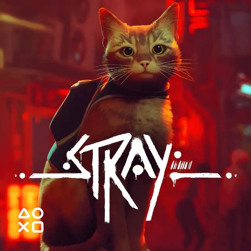 بازی Stray با گربه‌ای در شهر روباتیک